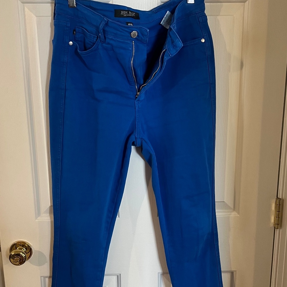 Judy Blue - Rebecca Jean BRIGHT Blue colored denim jeans